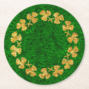 Dessous-de-verre Rond En Papier Le jour de St Patrick