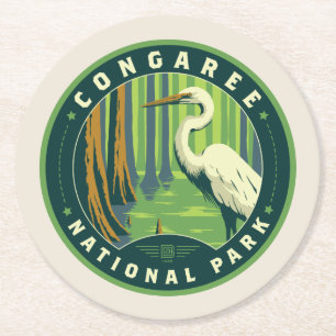 Dessous-de-verre Rond En Papier Le Parc national de Congaree
