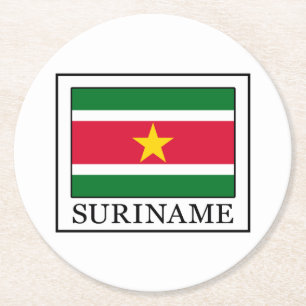 Dessous-de-verre Rond En Papier Le Surinam