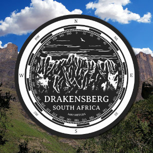 Dessous-de-verre Rond En Papier Les montagnes du Drakensberg - Afrique du Sud