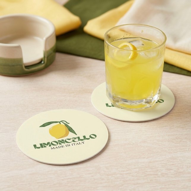 Dessous-de-verre Rond En Papier Limoncello (Créateur téléchargé)