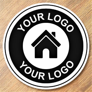 Dessous-de-verre Rond En Papier Logo d'entreprise personnalisé promotionnel
