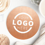 Dessous-de-verre Rond En Papier Logo d'entreprise promotionnel personnalisé Rose d<br><div class="desc">Personnalisez facilement ce dessous de verre avec votre propre logo ou image personnalisée. Vous pouvez modifier la couleur de l'arrière - plan pour qu'elle corresponde à votre logo ou aux couleurs de votre entreprise. Les dessous de verre promotionnels customisés avec votre logo d'entreprise sont parfaits pour les dîners d'entreprise ou...</div>