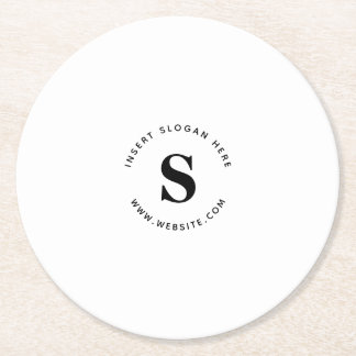 Dessous-de-verre Rond En Papier Logo et entreprise