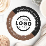 Dessous-de-verre Rond En Papier Logo promotionnel personnalisé Marqué Brown<br><div class="desc">Créez votre propre dessous de verre personnalisé avec le logo de votre entreprise ou une image personnalisée. Les dessous de verre promotionnels customisés avec votre logo d'entreprise sont parfaits pour les dîners d'entreprise ou tout événement où les dessous de verre de marque seraient idéaux. Si vous avez un restaurant, un...</div>