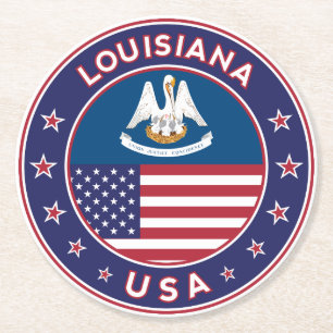 Dessous-de-verre Rond En Papier Louisiane