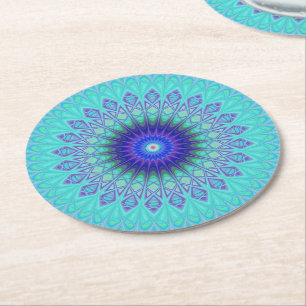 Dessous-de-verre Rond En Papier Mandala congelé
