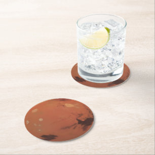 Dessous-de-verre Rond En Papier Mars