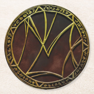 Dessous-de-verre Rond En Papier Masques de logo de dessous