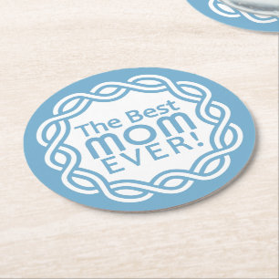 DESSOUS-DE-VERRE ROND EN PAPIER MEILLEURS DESSOUS DE VERRE MOM