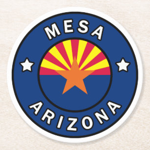 Dessous-de-verre Rond En Papier Mesa Arizona