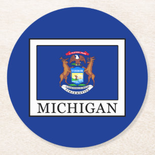 Dessous-de-verre Rond En Papier Michigan