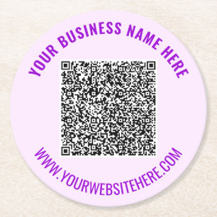 Dessous-de-verre Rond En Papier Modèle de Dessous de verre de papier texte personn