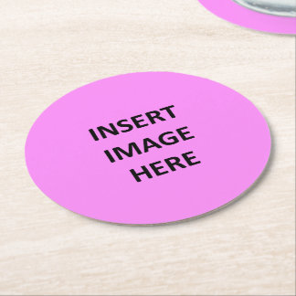 Dessous-de-verre Rond En Papier Modèle rond fait sur commande de dessous de verre