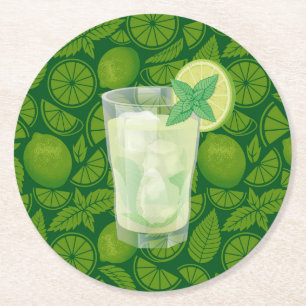 Dessous-de-verre Rond En Papier Mojito
