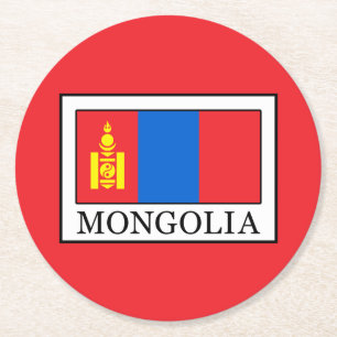 Dessous-de-verre Rond En Papier Mongolie