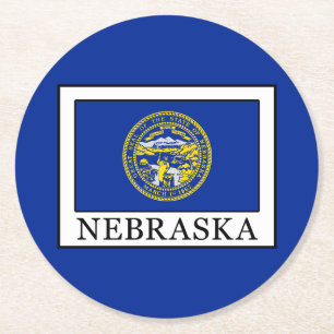 Dessous-de-verre Rond En Papier Nebraska