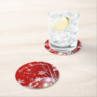 Dessous-de-verre Rond En Papier Noël de dessous de verre en papier