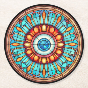 Dessous-de-verre Rond En Papier Œil de dragon