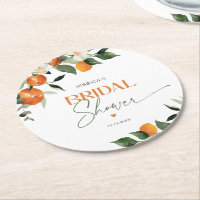 Oranges agrumes thème nuptiale douche