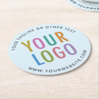 Papier Personnalisé Dessous de Verre Logo de la So