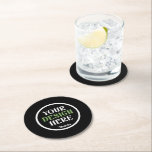 Dessous-de-verre Rond En Papier personnalisé, unique, élégant et minimaliste<br><div class="desc">Ce design est accessible à tous. N'hésitez pas à personnaliser le logo,  les images,  le texte et les couleurs selon vos préférences. Merci beaucoup.</div>
