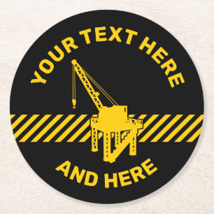 Dessous-de-verre Rond En Papier Plateforme de construction