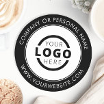 Dessous-de-verre Rond En Papier Promotion du logo d'entreprise de marque personnal<br><div class="desc">Créez votre propre dessous de verre personnalisé avec le logo de votre entreprise ou une image personnalisée. Les dessous de verre promotionnels customisés avec votre logo d'entreprise sont parfaits pour les dîners d'entreprise ou tout événement où les dessous de verre de marque seraient idéaux. Si vous avez un restaurant, un...</div>
