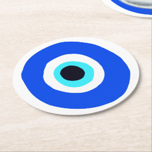 Dessous-de-verre Rond En Papier Protège-Oeil Du Mal De Charme Lucky Du Mal