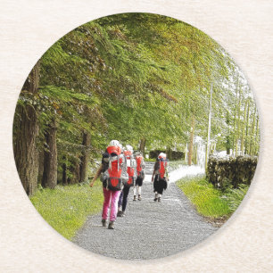DESSOUS-DE-VERRE ROND EN PAPIER RANDONNÉE