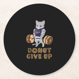 Dessous-de-verre Rond En Papier Remise en forme de chats - Gym pour levage de l'ar