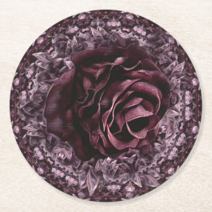 Dessous-de-verre Rond En Papier Rosace Mandala 