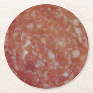 Dessous-de-verre Rond En Papier Salami