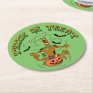 Dessous-de-verre Rond En Papier Scooby-Doo Trick of Treat