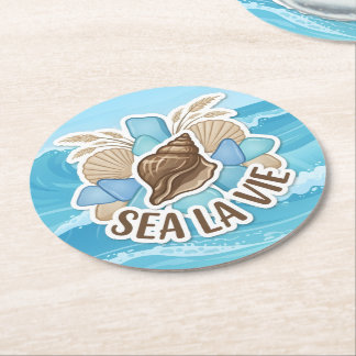 Dessous-de-verre Rond En Papier Sea La Vie