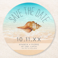 Seashell Beach Wedding Enregistrer la date