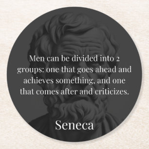 Dessous-de-verre Rond En Papier Seneca's Division : Les Doers et les Critiques