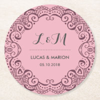 Soirée de mariage de l'ornement de fleurs violette