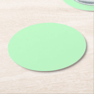 Dessous-de-verre Rond En Papier Solid Color : Mint