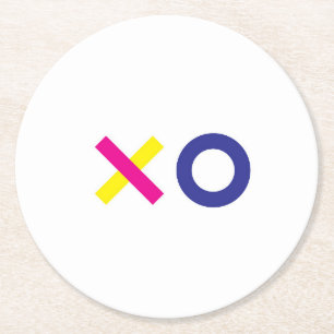 Dessous-de-verre Rond En Papier Sous-tasse en papier XO