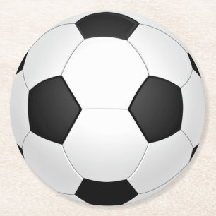 Dessous-de-verre Rond En Papier Sous-verres en papier Ballon de Football