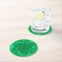 Sous-verres en papier d'art et design celtique