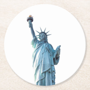 Dessous-de-verre Rond En Papier Statue de la Liberté New York City