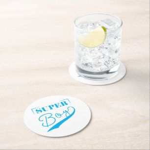 Dessous-de-verre Rond En Papier Super Boy