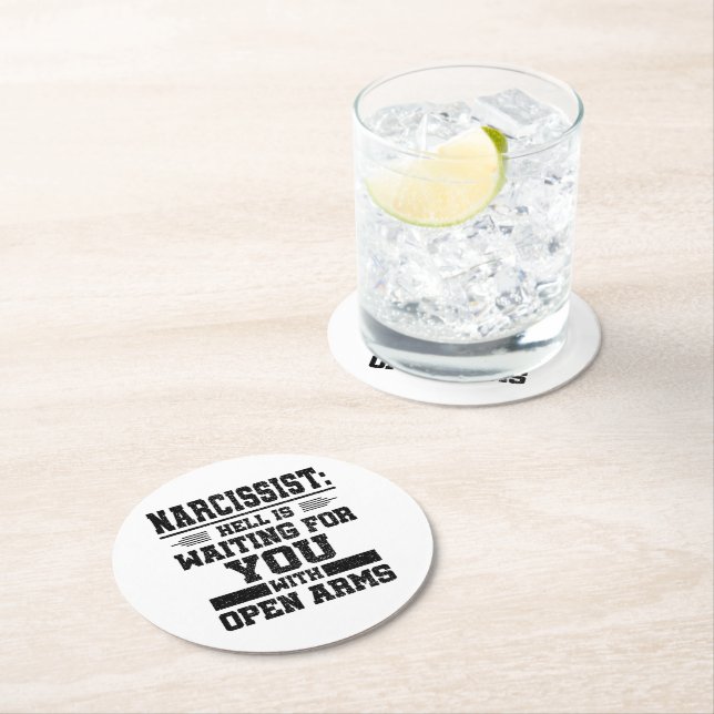 Dessous-de-verre Rond En Papier Survivant de Narcissist (En situation)