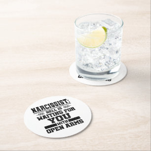 Dessous-de-verre Rond En Papier Survivant narcissique   