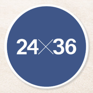 Dessous-de-verre Rond En Papier Taille du capteur de film de 35 mm - 24x36