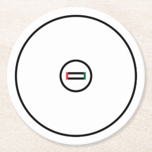 Dessous-de-verre Rond En Papier Tapis de lutte