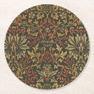 Dessous-de-verre Rond En Papier Tapisserie de jardin de William Morris