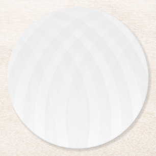 Dessous-de-verre Rond En Papier Tapisserie Moderne Simple en Marbre Blanc Rustique